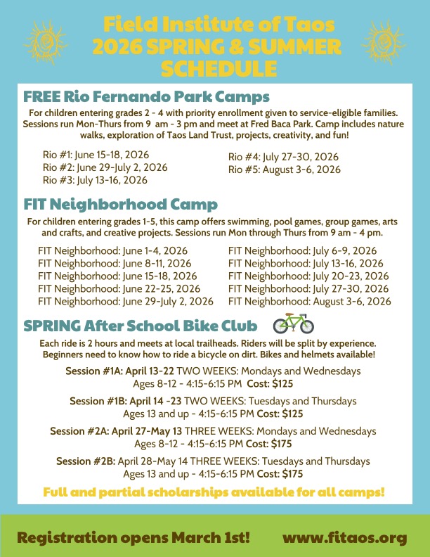 2026 Neighborhood Camp Schedule